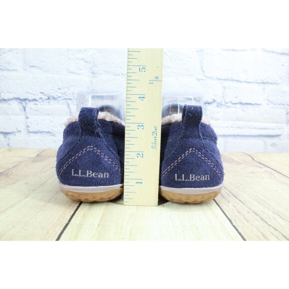 LL Bean Mountain Slippers Moccasin Raw Indigo Size 7 M - Picture 6 of 9
